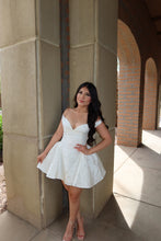 Load image into Gallery viewer, Celeste Off-Shoulder Textured Mini Dress