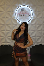 Load image into Gallery viewer, Mocha mirage mini dress.