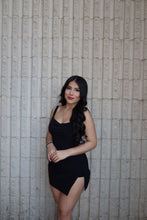 Load image into Gallery viewer, Elegant Side-Slit Mini Dress