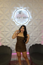 Load image into Gallery viewer, Gilded Nights Mini Dress