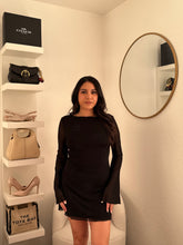 Load image into Gallery viewer, The sculpted rose mini dress