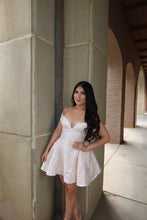 Load image into Gallery viewer, Celeste Off-Shoulder Textured Mini Dress