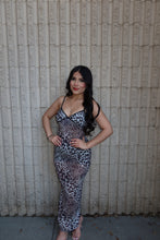 Load image into Gallery viewer, Cheetah print maxi dress