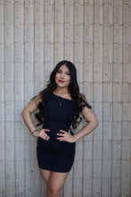 Load image into Gallery viewer, Off shoulder mini dress