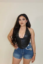 Load image into Gallery viewer, Rebel Luxe Vegan Leather Corset