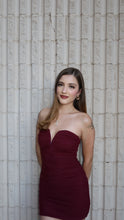 Load image into Gallery viewer, The Emma ruched mini dress
