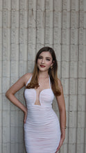 Load image into Gallery viewer, Bombshell ruched mini dress
