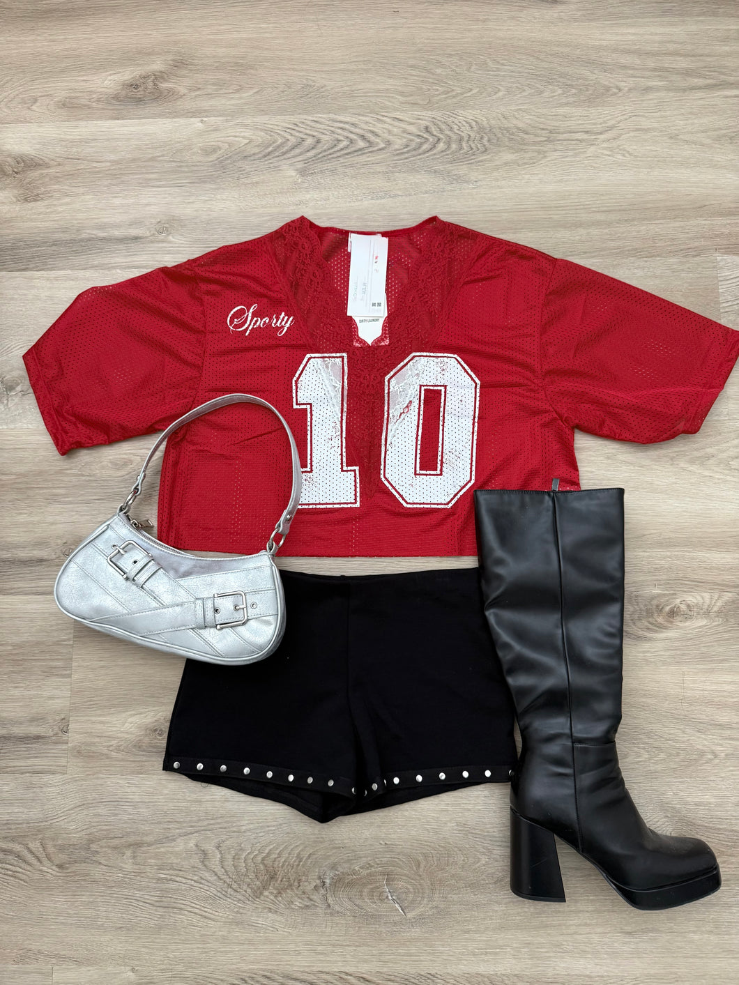 Sporty jersey top