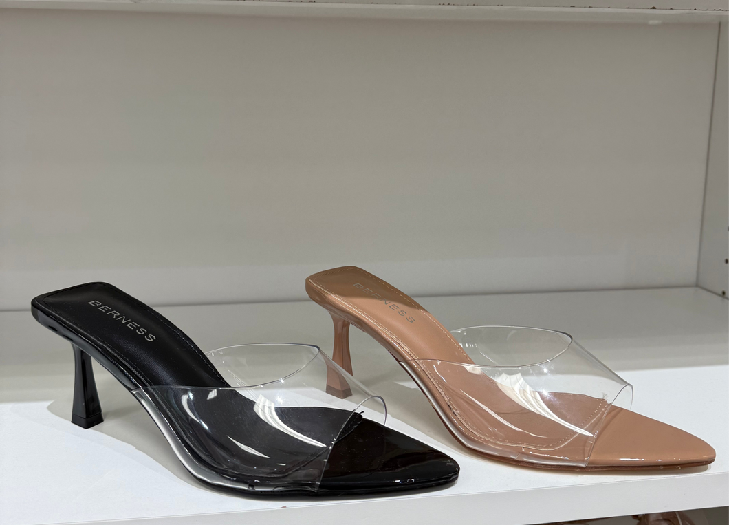 The Cana clear kitten heel