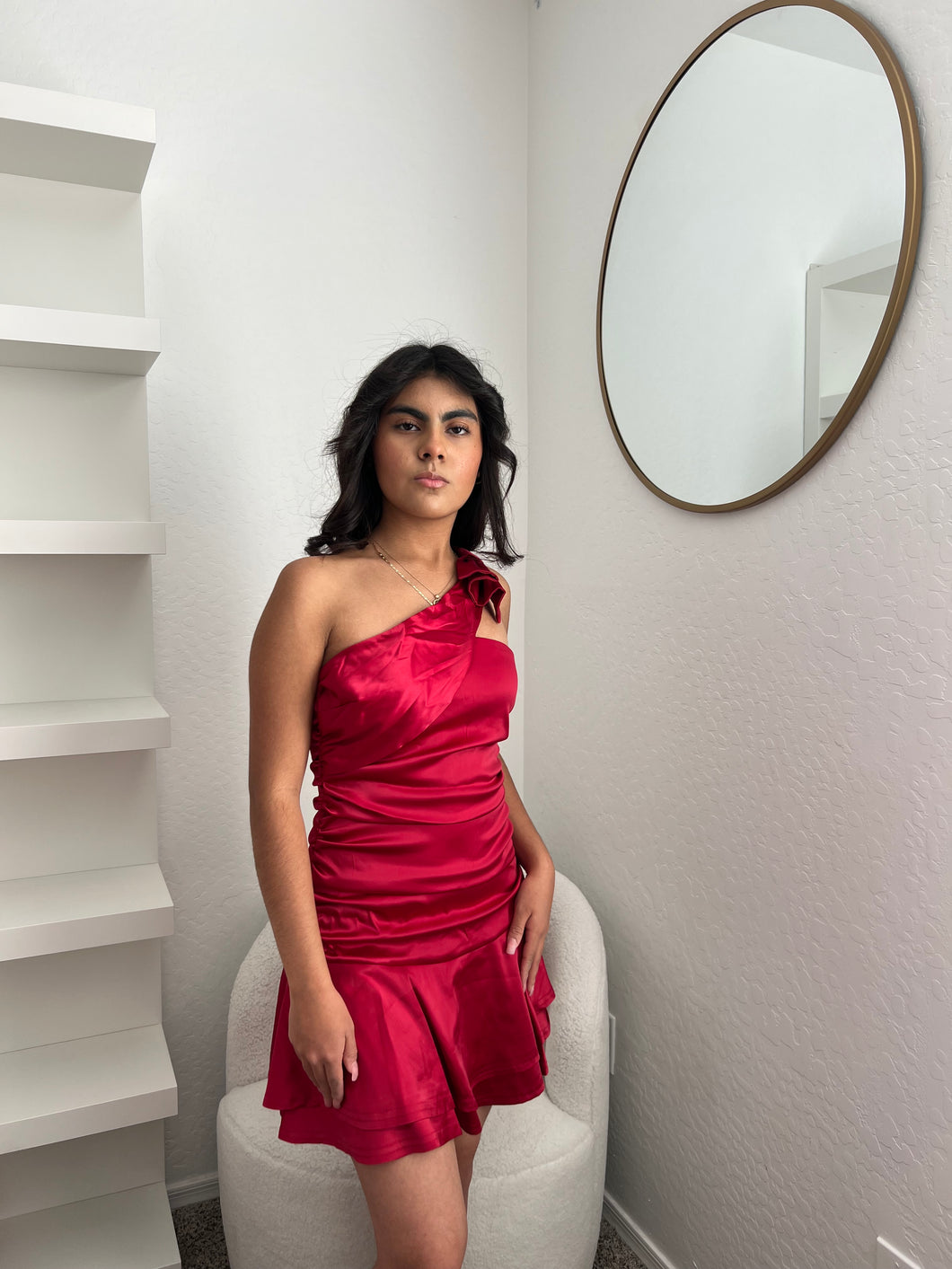 The Mariela bow mini dress