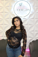 Load image into Gallery viewer, The Rosette bandeau sheer top
