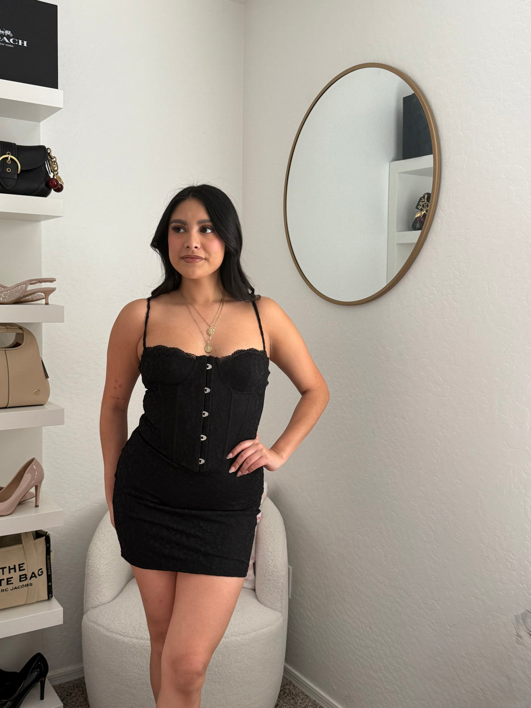 The Raven Luxe Mini Dress