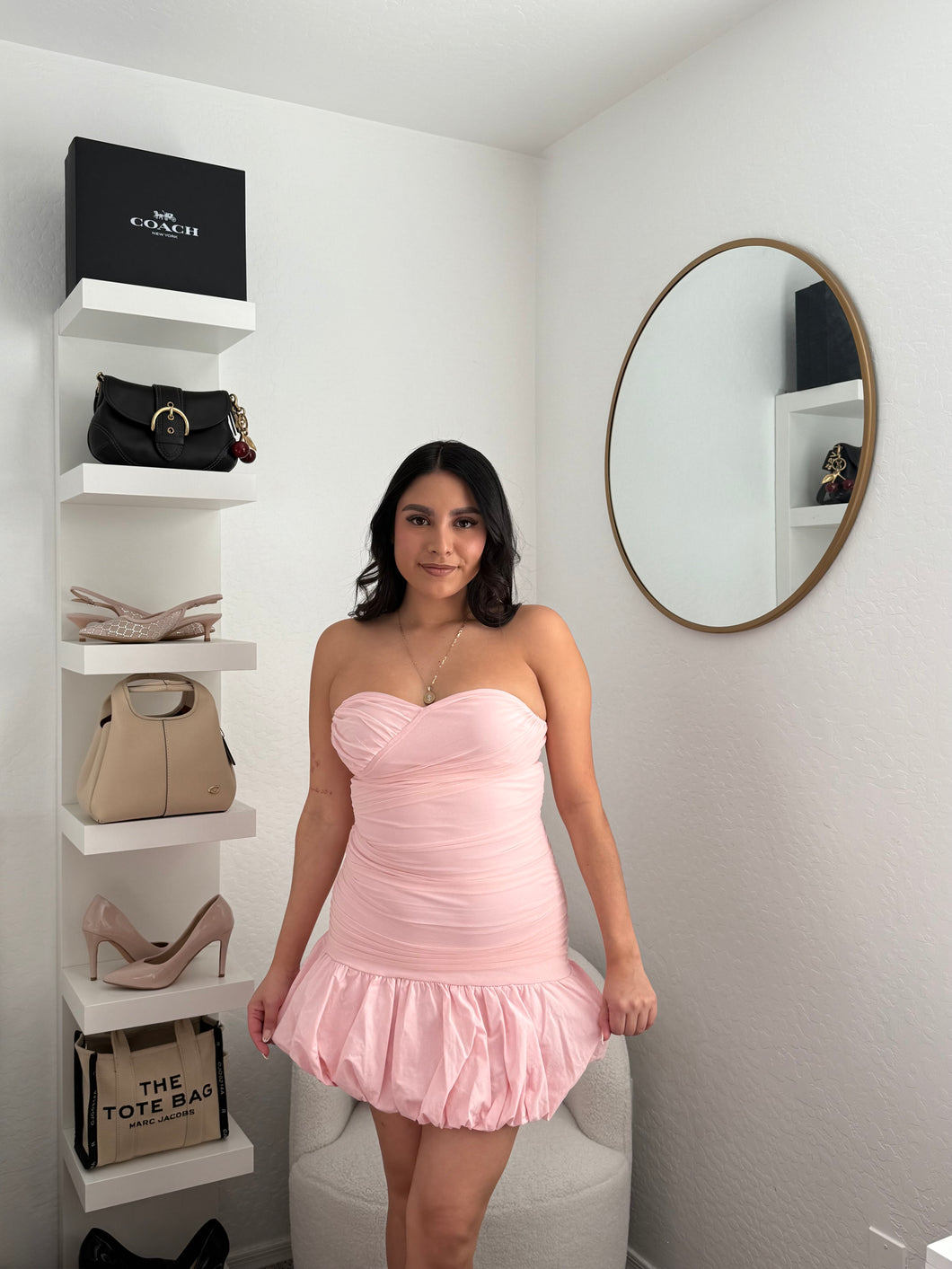 The sweetheart bubble dress