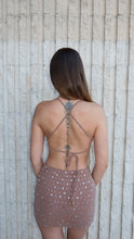 Load image into Gallery viewer, The Winnie rhinestone mini dress
