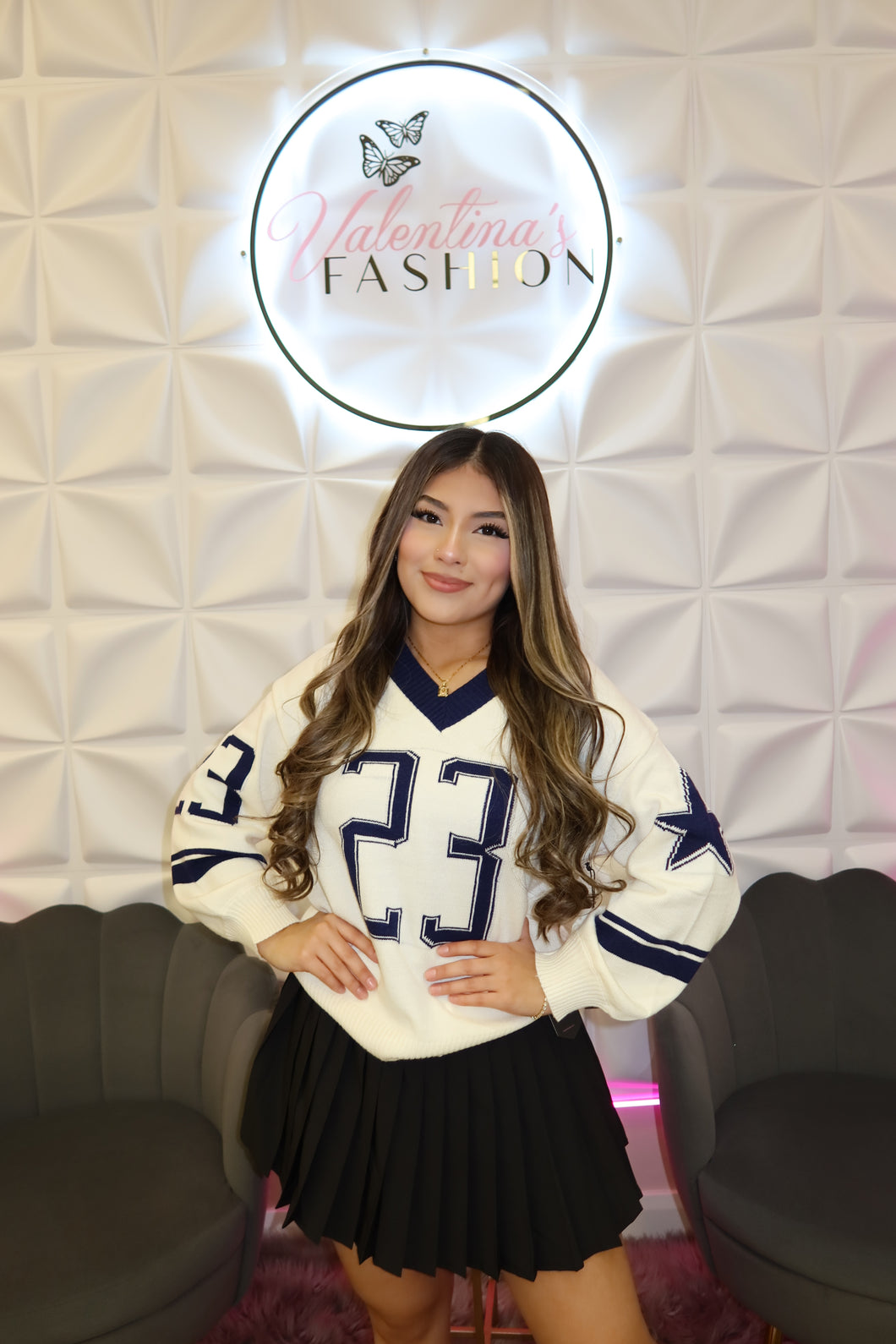 The Dani varsity sweater